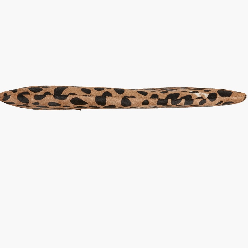 Clare V. Leopard Print Genuine Calf Hair Clutch - Picture 6 of 12